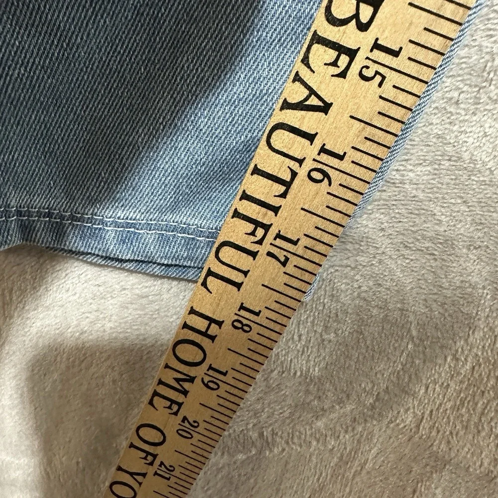 Justice Looney Tunes‎ Barrel Jeans Youth Size 6 Light Wash Cargo Denim